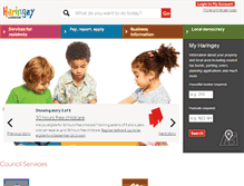 Tablet Screenshot of haringey.gov.uk